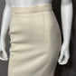 Vintage Chanavee Cream Wool Pencil Skirt Sz-4