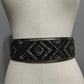 WHBM Partial Leather With Beaded Detail Sz-Medium