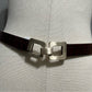 WHBM Burgundy Skinny Leather Sz-Medium