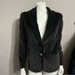 Vintage Crazy Horse Velvet Black Blazer