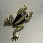 Black | Gold Frog Brooch