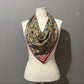 Rainbow Aztec Print Silk Scarf