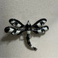Black | White Dragonfly Brooch