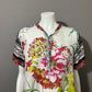 Johnny Was Silk Floral Tunic Top Sz-Large