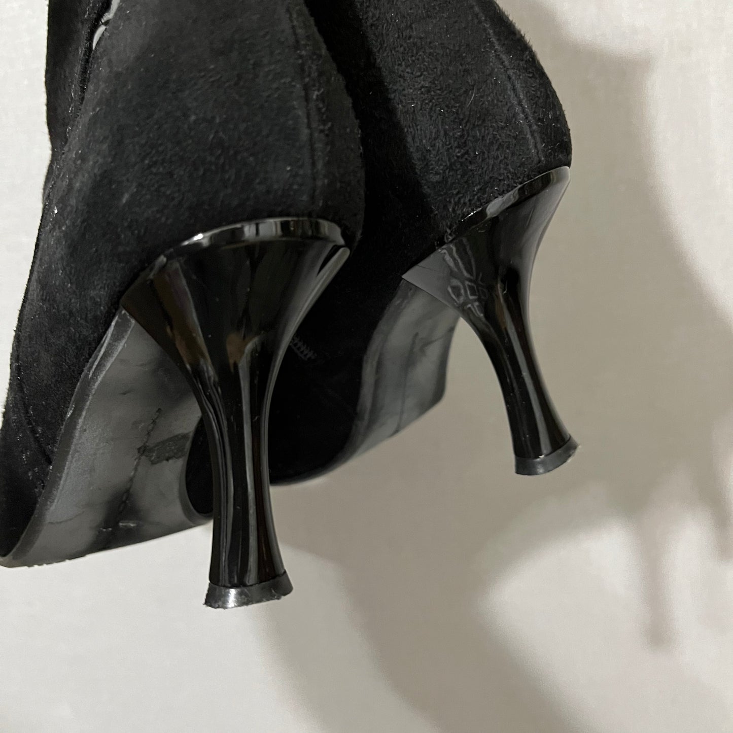 Stuart Weitzman Black Suede Leather Gore Tex Boot Sz-8 1/2