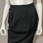 Vintage J.H. Collectibles Black Wool Pencil Skirt Sz-6