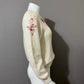 Vintage Miramar 100% Cotton Floral Pearl Beaded Sweater Sz-Small