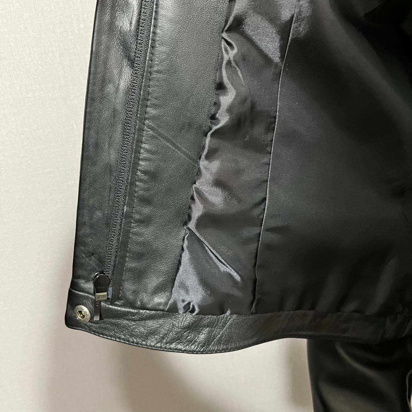 Leather Yvonne & Marie Silver Studded Black Moto Leather Jacket Sz-6 Small