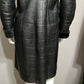 Leather Shearling With Mink Collar Coat