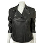 DKNY Lamb Skin Leather Moto Jacket Sz-Medium