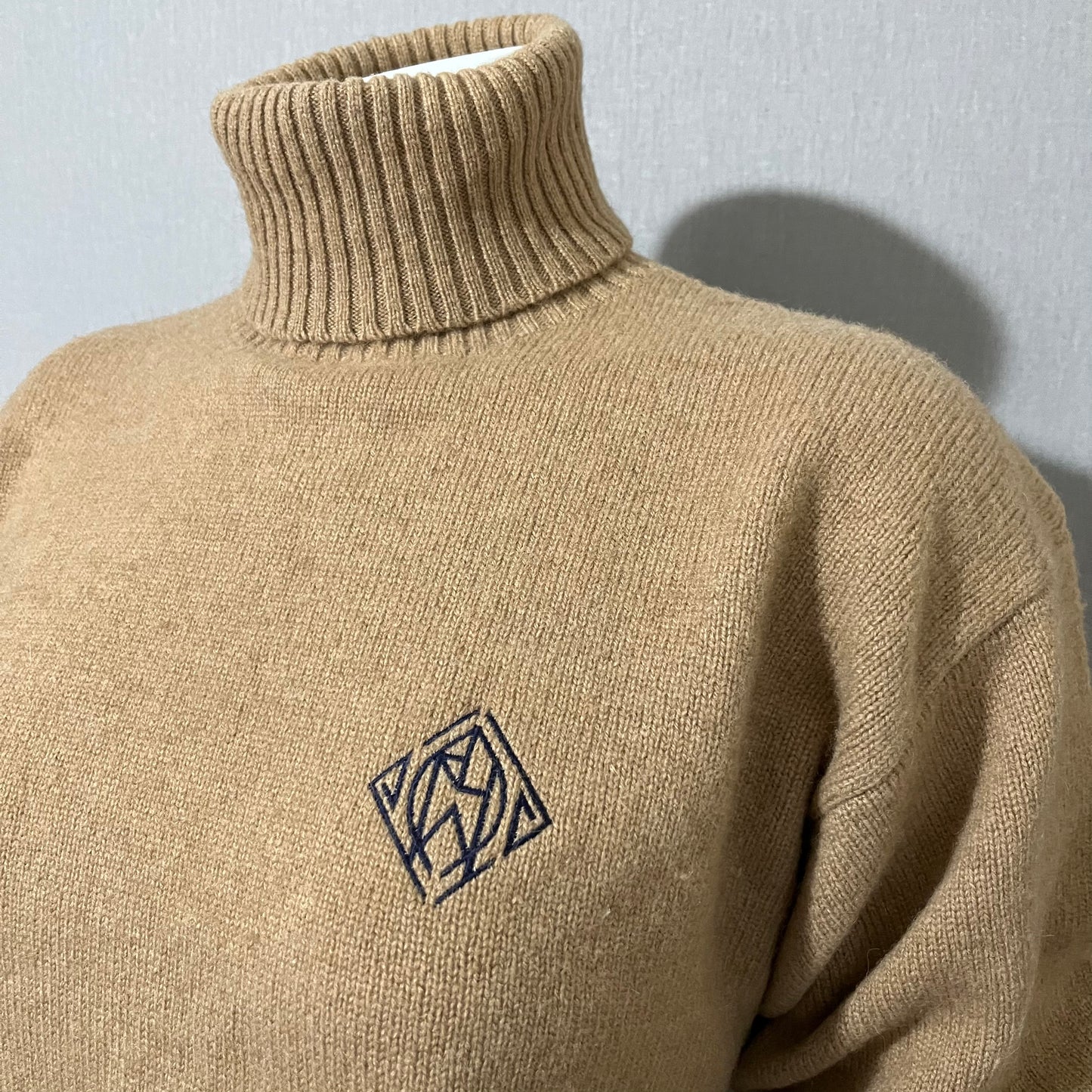 Ralph Lauren Camel Hair | Lambswool Turtleneck Sweater Sz- Small