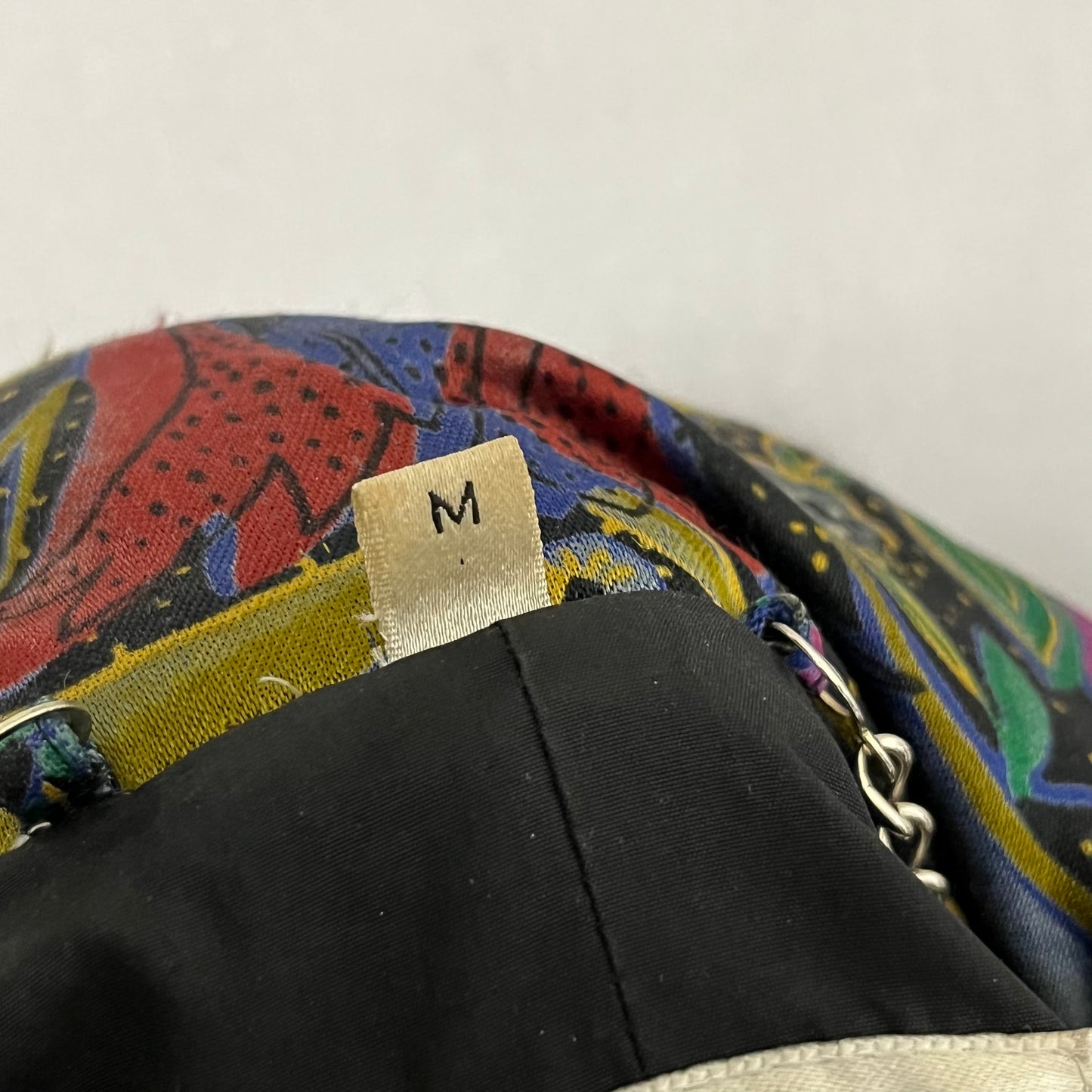Vintage Bill Blass Paisley Peacock Feather Down Winter Coat Sz-Medium