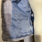 Vintage Revue Light Blue Rabbit Fur Trim Suede Leather Sz-6
