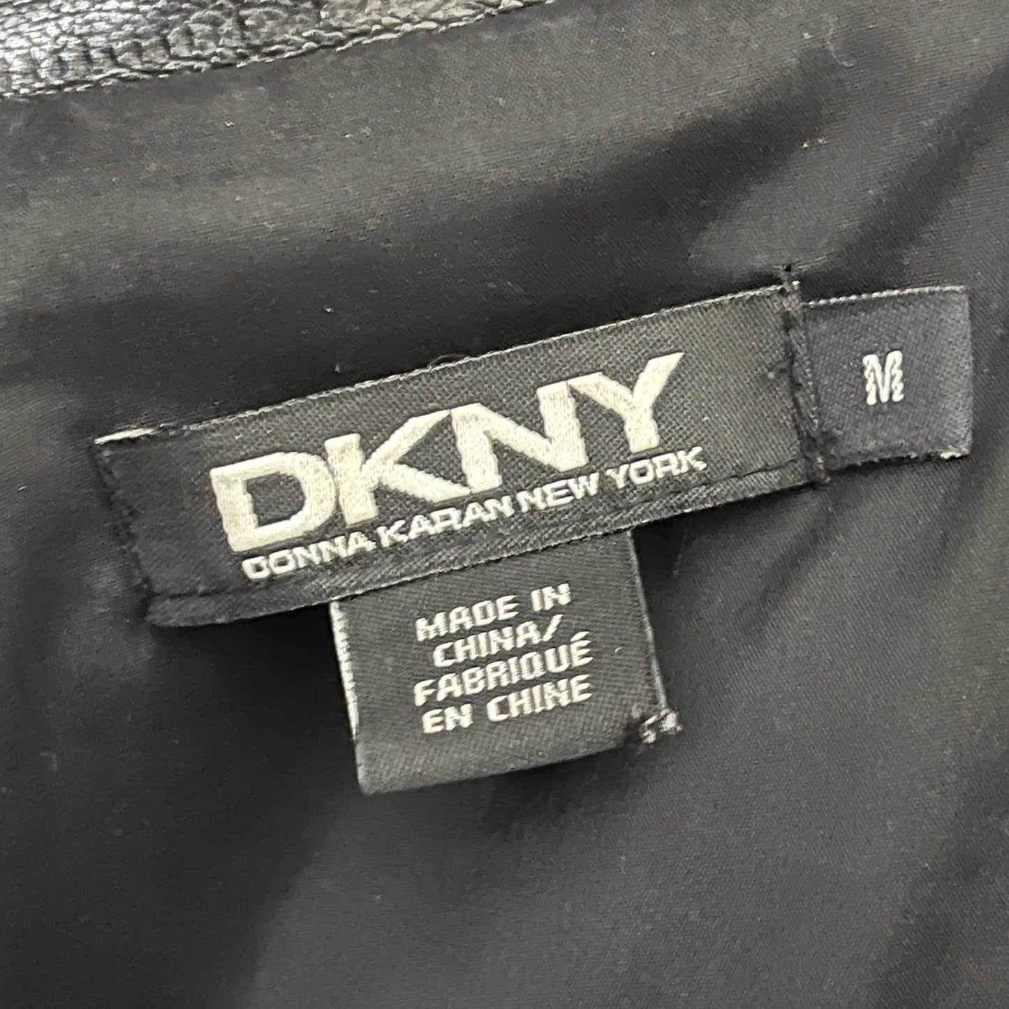 DKNY Lamb Skin Leather Moto Jacket Sz-Medium