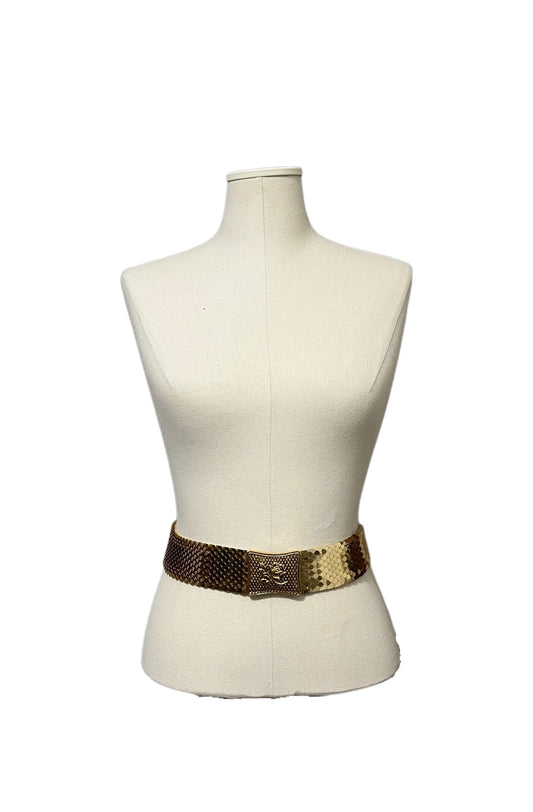 Vintage Gold Metal Belt Sz-Small