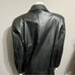 Vintage Charles Klein Black Leather Longline Coat