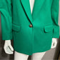 Alfred Dunner Emerald Green 100% Wool Blazer Sz-12