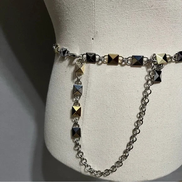 Metal Chain Square Belt Med/Lg