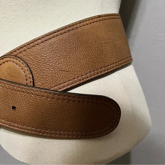 Chico’s Brown Genuine Leather Wide Belt