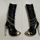 Black | Gold Boot Statement Earrings