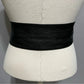 Vintage Black Leather Wide With Large Circle Buckle