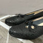 Vintage Salvatore Ferragamo Navy Flats Sz-6 1/2 M
