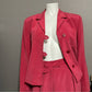 Vintage Via Seta Pink 2 Pc 100% Silk Pant Set Sz-8/10