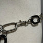 Black | Silver Chain Belt Sz-Medium