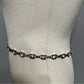 NY Co Silver Square Chain Belt Sm/ XLg