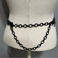 Black Diamond Shape Chain Belt