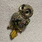 Yellow | Green Owl Brooch