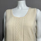 Tesori Cream 100% Cashmere Sweater Vest Sz-Large