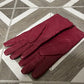 Merona Burgundy Sheep Leather Gloves Sz-Small