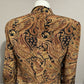 Dana Buchman Brown Paisley Silk Blazer Top