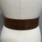 Anne Klein Brown Genuine Leather Wide Belt Extra Large