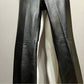 Vintage Hugo Buscati Black Leather Straight Leg Pants Sz-4
