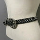 Christine Alexander Black Western Swarovski Crystals Bling Belt