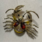 Gold Crab Brooch