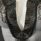 Neiman Marcus Black Beaded Sheer 100% Silk Top Sz-Large
