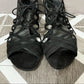 Stuart Weitzman Black Strappy Sandal Sz-6 1/2
