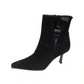 Stuart Weitzman Black Suede Leather Gore Tex Boot Sz-8 1/2