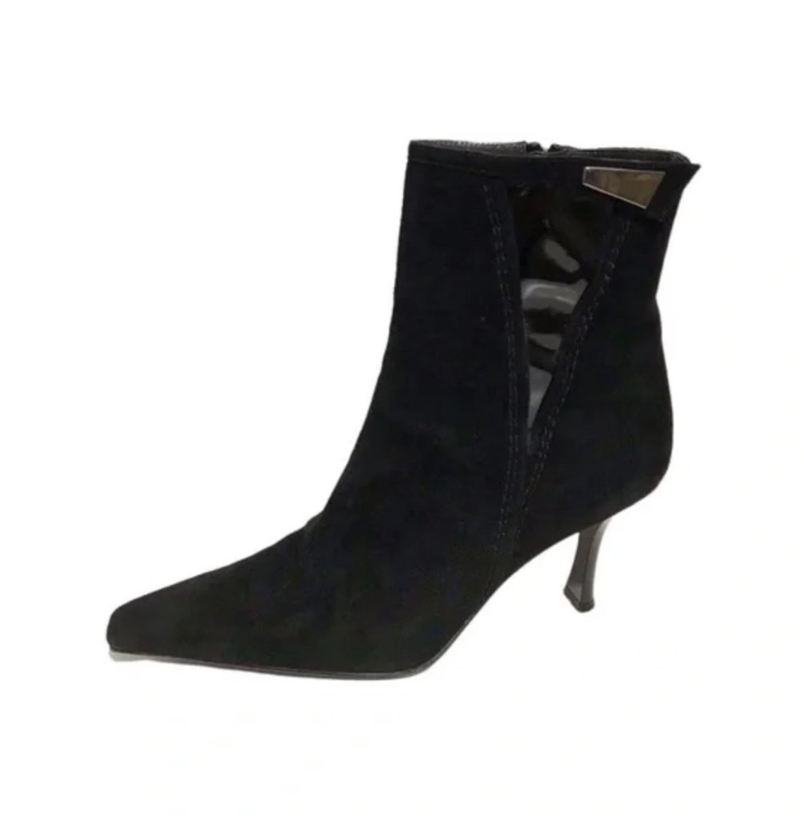 Stuart Weitzman Black Suede Leather Gore Tex Boot Sz-8 1/2