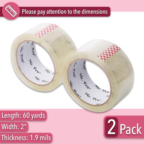 Mr. Pen- Packing Tape, 2Pack, 2in Wide, Packaging Tape