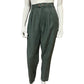 Debra DeRoo Green Silk/Linen Blend 2 Pc Pant Set Sz-Small