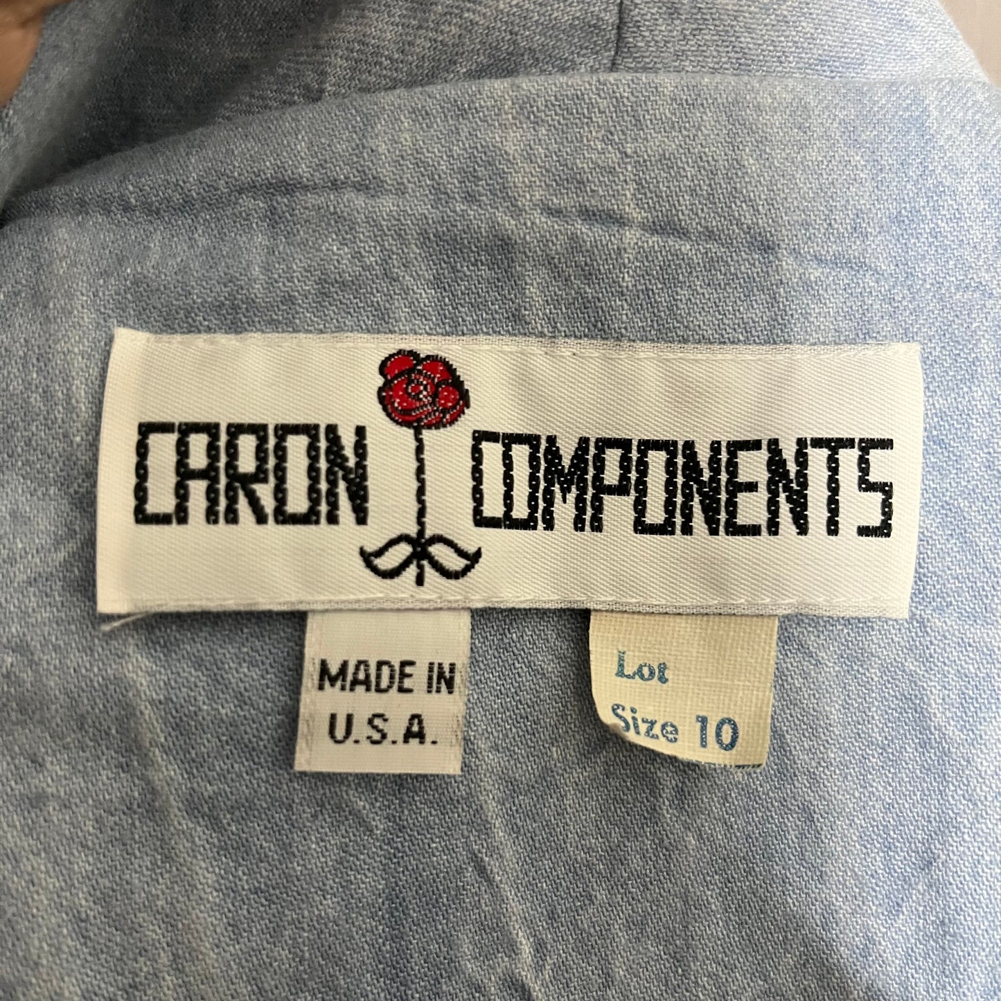 Vintage Caron Components Denim Jacket/Culottes 2pc Set Sz-Medium