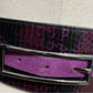 WHBM Purple Leather Lining Textured With Stretch Belt Sz-Small/Medium