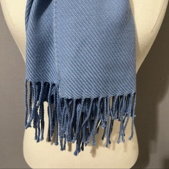 Ann Taylor Light Blue Wool | Cashmere | Silk Scarf