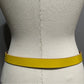 Vintage Rough Roses Mustard Yellow Leather Belt Sz-Medium