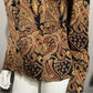 Dana Buchman Brown Paisley Silk Blazer Top