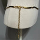 Gold chain scallop shape chain belt